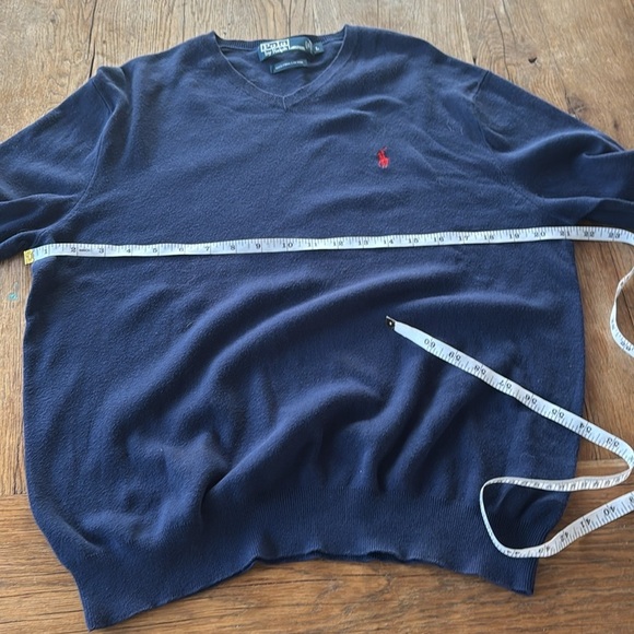 POLO RALPH LAUREN PIMA COTTON V NECK - Picture 4 of 5